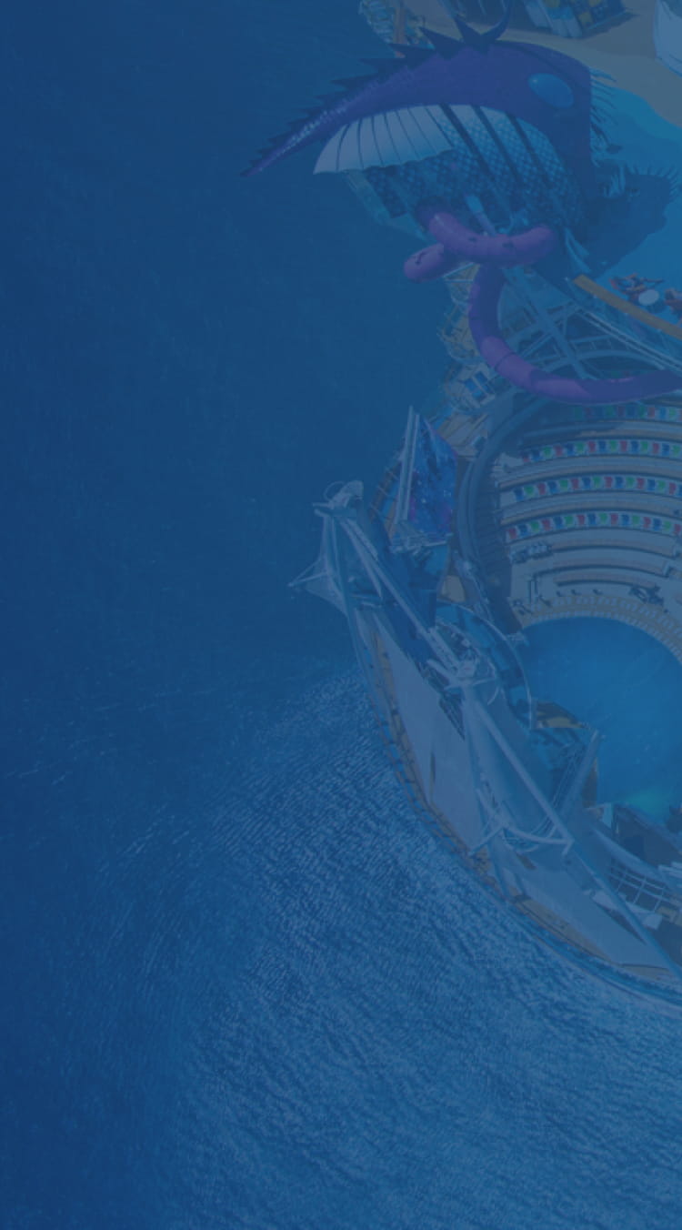 Aerial photograph of the Symphony of the Seas